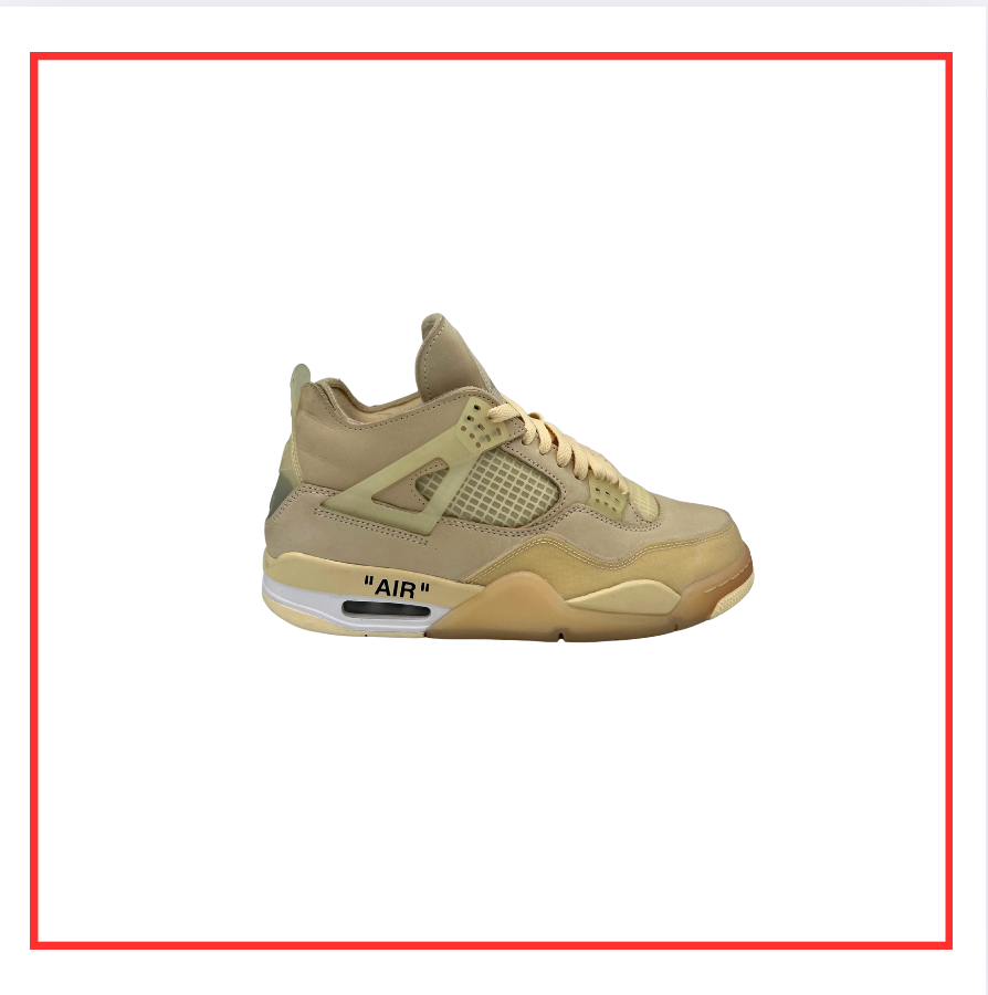 Off-White™️ x Air Jordan 4 Retro Sail (W) (Preloved) UK 7.5