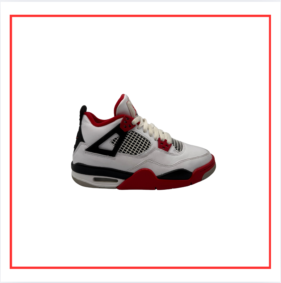 Air Jordan 4 Retro Fire Red (GS) (Preloved) UK 4