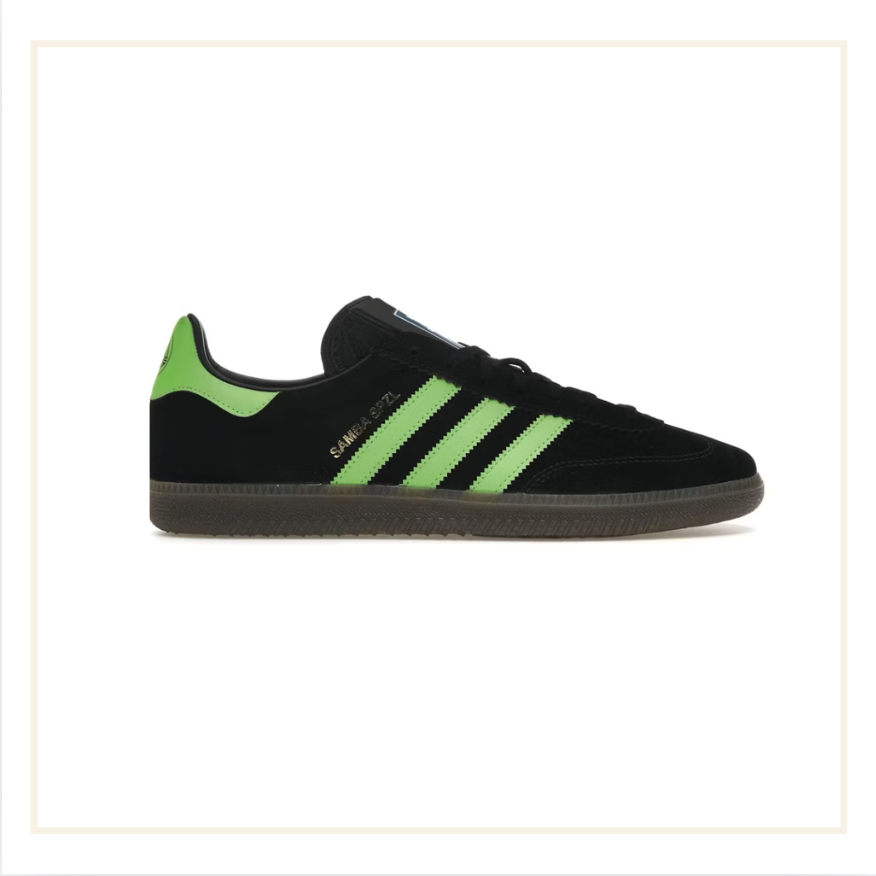 adidas Samba Deco SPZL Black Lucid Lime