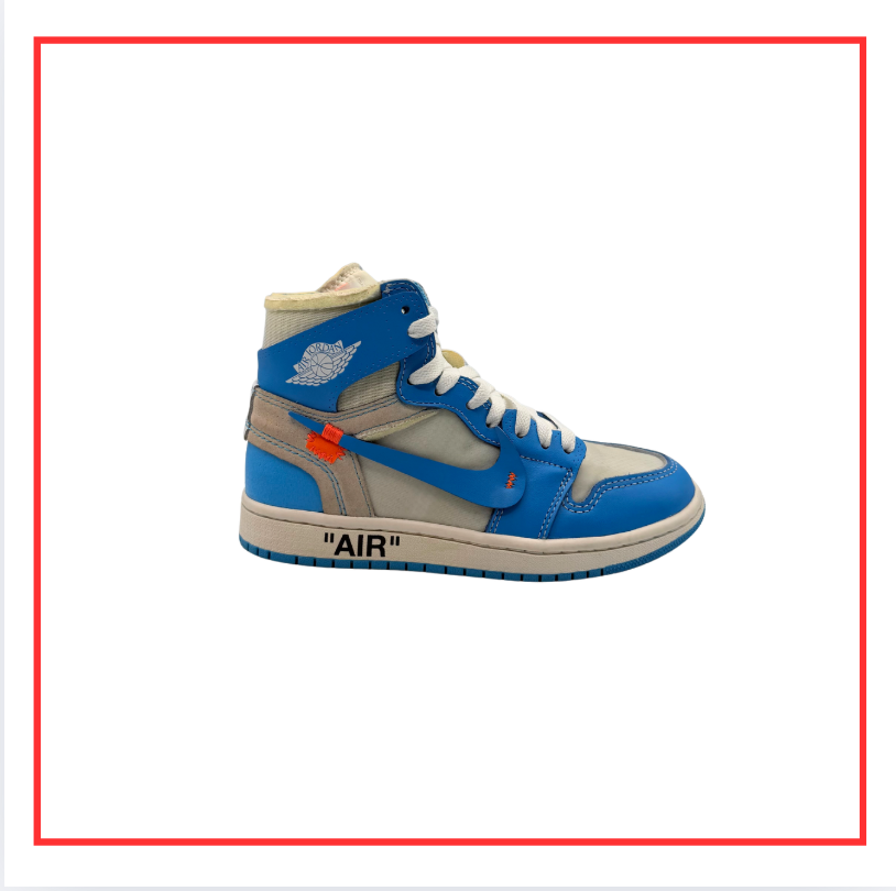 off white jordan ones blue