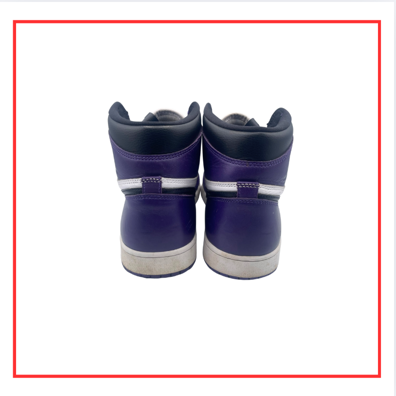 Air Jordan 1 Retro High Court Purple White (Preloved) UK 9.5
