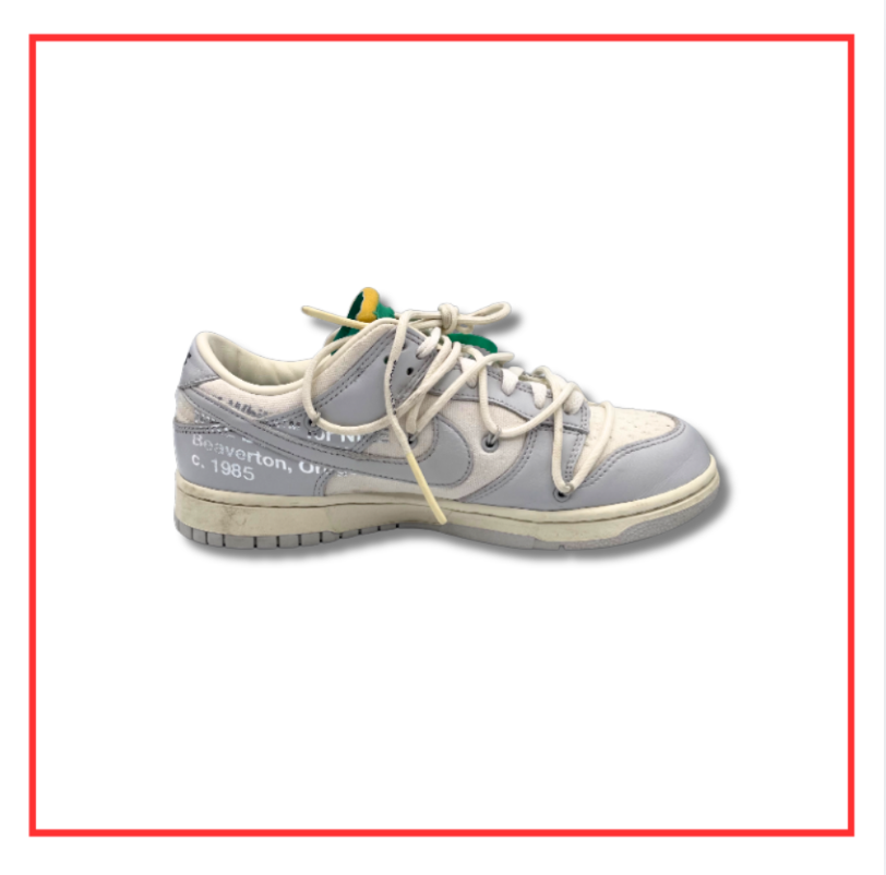Off-White x Nike Dunk Low White Lot 25 (Preloved) UK 8.5