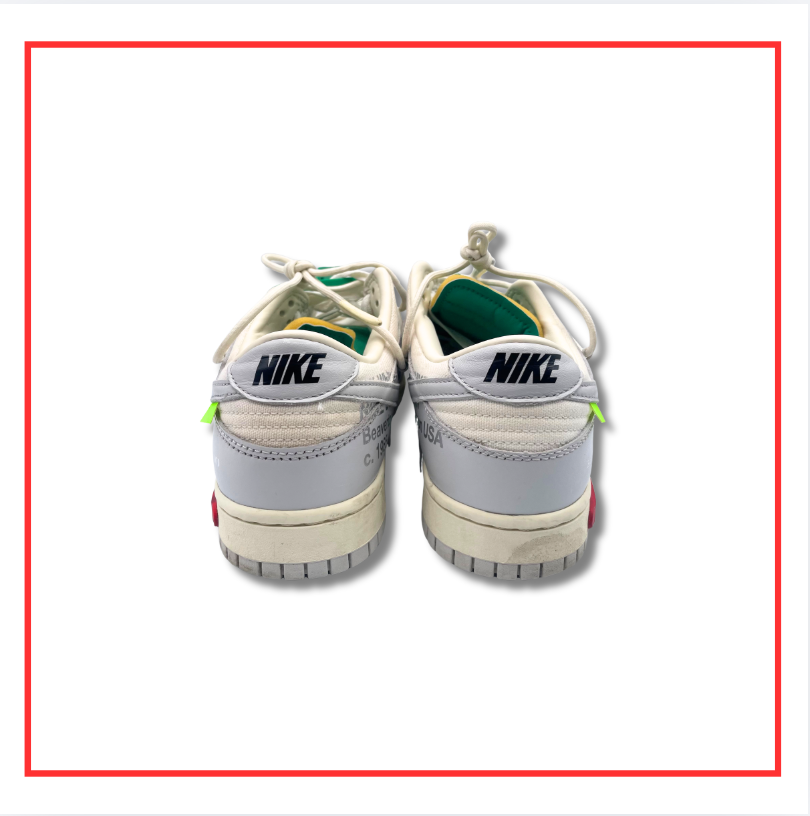 Off-White x Nike Dunk Low White Lot 25 (Preloved) UK 8.5