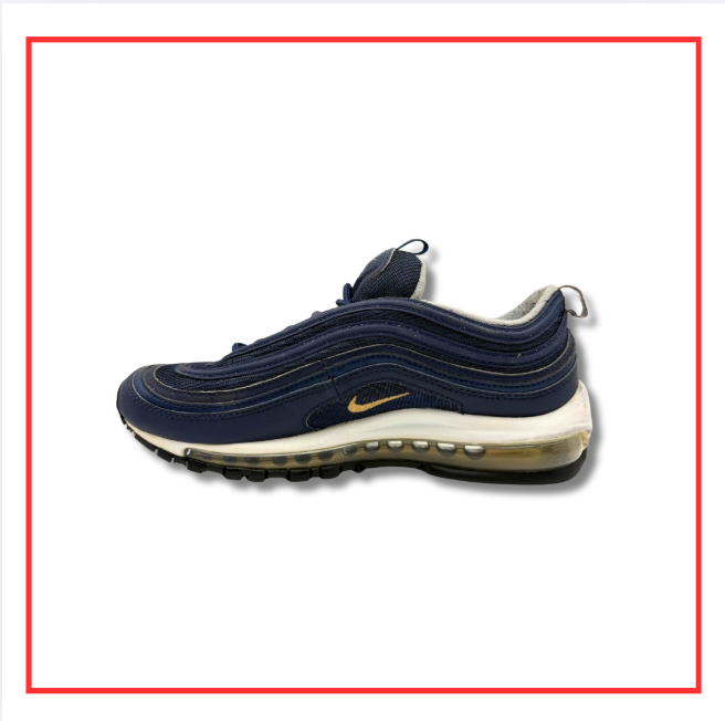 Nike Air Max 97 Midnight Navy Metallic Gold (Preloved) UK 7