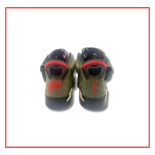 Travis Scott x Air Jordan 6 Olive (2019) (Preloved) UK 9