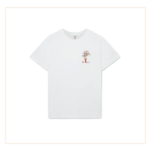 Casablanca Nature Teacher T-Shirt White